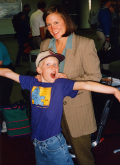 Mary Lynn Broe with child